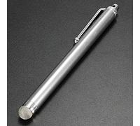 Gemini_mall® - Penna stilo capacitiva universale per Apple iPad, iPhone, iPod, tablet, Samsung Galaxy, LG e HTC, colore: Argento