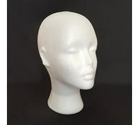 Gemini_mall® - testa di manichino da donna, in polistirolo, per esporre parrucche, occhiali e cappelli