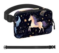 Gemini Marsupio a tracolla con segni zodiacali per uomini e donne, grande marsupio e marsupio con cinghia regolabile per allenamento all'aperto, viaggi, casual, corsa, escursionismo, ciclismo,