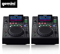 GEMINI MDJ-500 COPPIA MEDIA PLAYER USB PROFESSIONALE per dj club pub NUOVO NEW