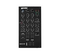 Gemini Mixer DJ a 2 canali con Bluetooth, equalizzatore microfono, controllo curva crossfader, struttura in metallo robusto, uscite RCA/bilanciate, design compatto Pro (MXR-01BT)