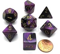 Gemini Poly 7 Set - Black-PurpleGold