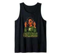 Gemini Queen Gemelli Segno Zodiacale Loc'd Ragazza Afro Canotta
