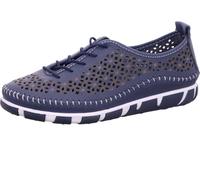 Gemini Scarpe in Pelle Stringate Basse da Donna 395438-01, Numero:40 EU, Colore:Blu