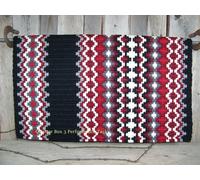 Gemini Show Coperta - 40x34 (Base Nera/Rosso E Crema Accenni) Da Mayatex