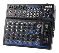 GEMINI GEM 12 USB MIXER AUDIO 12 CANALI USB BLUETOOTH CON EFFETTI VOCE