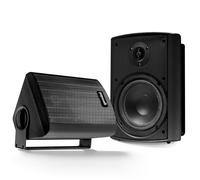 Gemini Sound GHSI-W650BT Altoparlanti Bluetooth da 6,5 pollici per esterni - IP44 impermeabile montaggio a parete coppia per patio, griglie in alluminio antiruggine, espandibile fino a 16