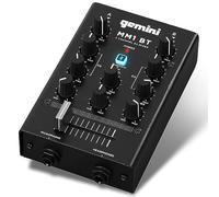 Gemini Sound MM1BT Bluetooth a 2 Canali Dual MIC Input Stereo 2-Band Rotary Compact DJ Podcast Mixer con Crossfader e Controllo Individuale di Guadagno