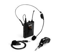 Gemini Sound Pro Audio GMU-HSL100 Plug and Sing Karaoke DJ Bluetooth Wireless UHF Band Cuffie e Microfono Lavalier con Jack Cordless da 1/4"