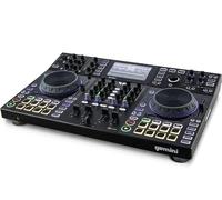 Gemini Sound SDJ-4000 Standalone, MIDI Controller DJ Attrezzature Consolle Tavolo con 2 Ponti, Miscelatore Audio a 4 Canali, Ruote Jog Capacitive Touch e Schermo da 7 "Pollici HD Schermo