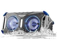 Gemini Sound SoundSplash SOSP-8BGB - Altoparlante galleggiante wireless Bluetooth da 400 W, con luci LED, doppio woofer da 8" e accoppiamento NFC, perfetto per feste in piscina, spiaggia, viaggi e