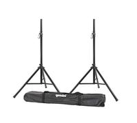 Gemini ST-PACK Coppia supporti ST-04 stativi x diffusori acustici + borsa, Nero