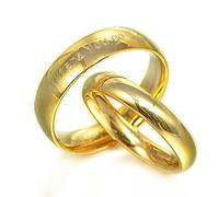 Gemini Suo & Her - Set di anelli in titanio con incisione personalizzata, per anniversario di matrimonio, a forma di cupola, regalo per San Valentino, misura da H a Z6