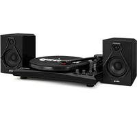 Gemini Sound Sistema musicale giradischi stereo Gemini TT-900BB - Trasmissione a cinghia - Ingresso Bluetooth - Altoparlanti stereo doppi da 50 Watt - Adattatore 45 incluso nero