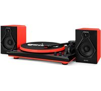 GEMINI TT 900 BR SISTEMA HIFI con GIRADISCHI BLUETOOTH + SPEAKER 50W NERO/ROSSO