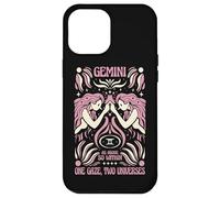 Gemini Zodiac One Gaze Due universi Astrologia Arte Custodia per iPhone 12 Pro Max