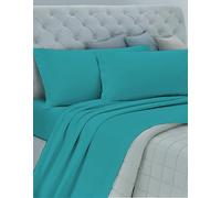 GEMITEX Completo Letto Cotone In, 100% COTONE Traspirante Privo di Sostanze Nocive, Qualità Certificata STANDARD 100 by OEKO-TEX "Fiducia nel Tessile", 1 PIAZZA E MEZZA, COL TIFFANY, Designed in Italy