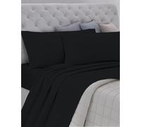 GEMITEX Completo Letto Cotone In, 100% COTONE Traspirante Privo di Sostanze Nocive, Qualità Certificata STANDARD 100 by OEKO-TEX "Fiducia nel Tessile", 1 PIAZZA E MEZZA, COL NERO, Designed in Italy