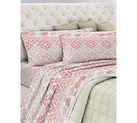 GEMITEX Completo Letto Cotone In, 100% COTONE Traspirante Privo di Sostanze Nocive, Qualità Certificata STANDARD 100 by OEKO-TEX Fiducia nel Tessile, 1 PIAZZA E MEZZA, G24/ROSA, Designed in Italy