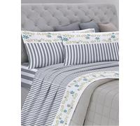 GEMITEX Completo Letto Cotone In, 100% COTONE, Traspirante, Privo di Sostanze Nocive, Qualità Certificata STANDARD 100 by OEKO-TEX Fiducia nel Tessile, SINGOLO, G26/GRIGIO, Designed in Italy
