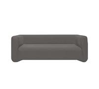 GEMITEX COPRIDIVANO FLEXY 3 POSTI GRIGIO MADE IN ITALY UNIVERSALE BIELASTICO CON BASTONCINI TENDITESSUTO
