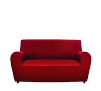Gemitex Copridivano MAGICO MADE IN ITALY, 4 Posti, Colore Bordeaux, realizzato in Tessuto Tinta Unita ed Elasticizzato, NUOVA VESTIBILITA', 96% Poliestere e 4% Elastan, Perfetto per tutti i divani