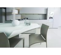 GEMITEX MOLLETTONE PROTEGGITAVOLO MADE IN ITALY ANTISCIVOLO, ANTIURTO, DOUBLE FACE BIANCO/BIANCO, ROTONDA 140, ARREDA E PROTEGGE IL TUO TAVOLO DA URTI, GRAFFI E LIQUIDI, rifinito con bordo tagliacuci