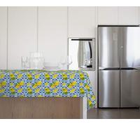 GEMITEX Tovaglia Felpata Decoro 182 Limoni, Per Arredare Tavoli Rettangolari per 8 PERSONE, 120 x 190 cm