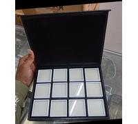 Gemma Diamante Display Conservazione Grande 12 Scatole Con Cover Vassoio Misura