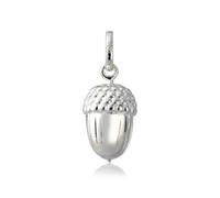 Gemma J Ciondolo a forma di ghianda in argento Sterling lucido, di alta qualità, altamente dettagliato, per braccialetto/collana