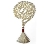 Gemma Jap Mala 8 mm 108 perline per preghiera indù e cristiana (Madre di perla)