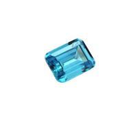 Gemma sciolta sfaccettata rettangolare dell'acquamarina del taglio smeraldo per la progettazione e la raccolta su ordinazione, Moissanite