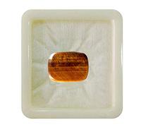 Gemma sfusa da 55 carati, occhio di tigre, forma rettangolare a cuscino, cabochon pietra portafortuna di giugno, astronomia e astrologia, creazione di gioielli, pietra da 10 ct.