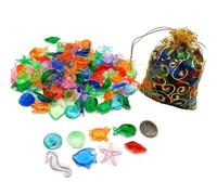 Gemme acriliche per Animali marini - 100 Pezzi GEMS di GEMS DAVIZIONE | Convenute Decorazioni per Le Vasca da Pesce per Summer Beach Underwater Toys Giorni di Compleanno Celebrazione della Piscina