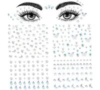 Gemme per il viso Strass autoadesivi, stick acrilico su perle Stelle per decorazioni temporanee per viso, occhi, unghie