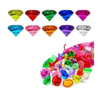 Gemme per Immersione, Pietre Preziose in Acriliche, 100 Pezzi Subacquea Gemma Giocattolo, Cristalli Decorativi, Giocattoli per Immersioni in Piscina, Set di Gemme per Bambini, per Giocattoli Subacquei