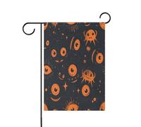 Gemmy Aliens Design Orange Black bandiere esterne banner decorativo per esterno per la decorazione esterna 12x18 doppia faccia