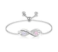 GemMyShin Braccialetti personalizzati con pietra portafortuna per le donne, braccialetto regolabile con 2-5 pietre portafortuna, regalo per la festa della mamma, figlia, moglie, nonna, 2XL, Rame