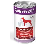 Monge Gemon Dog Adult Maxi Bocconi Manzo e Riso - Lattina Da 1250 Gr - CONFEZIONE RISPARMIO