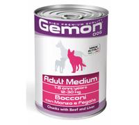 Gemon Adult Medium Bocconi Manzo Fegato 415 G