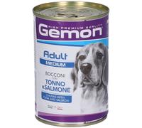 Gemon Adult Medium Bocconi Tonno Salmone Cani 24x415 g Mangime