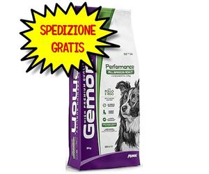 GEMON CANE CROCCHETTA ADULT ALL BREEDS PERFORMANCE CON POLLO E RISO 20 KG