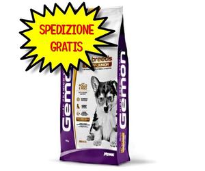 GEMON CANE CROCCHETTA ALL BREEDS PUPPY JUNIOR POLLO E RISO 15 KG OF