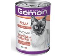 Gemon Cat Adult Lattina 415G SALMONE E GAMBERETTI