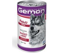 Monge Gemon Dog Adult Maxi Bocconi Manzo e Riso - Lattina Da 1250 Gr - CONFEZIONE RISPARMIO