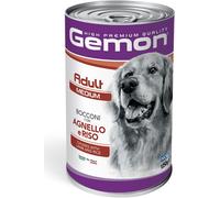 Monge Gemon Dog Bocconi Adult Medium 1,25 kg - Agnello e Riso - Confezione da 6 pezzi - Cibo Umido per Cani - 1° ORDINE? scegli lo sconto BZR5 / BZR20 + 200 punti fedeltà