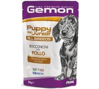 GEMON Dog Puppy & Junior All Breeds Busta Multipack 24x100G POLLO