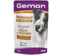 GEMON Dog Sterilised All Breeds Busta Multipack 24x100G POLLO E TACCHINO