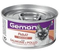 Gemon Gatto Adult Mousse con Salmone e Pollo Lattina 85g
