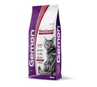 Gemon gatto adulto sterilizzato manzo 2 o 7 kg crocchette gatti sterili castrati